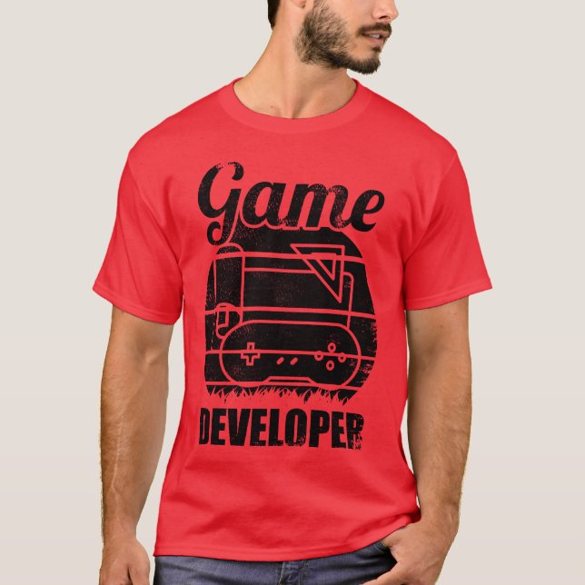 Camiseta Família de desenvolvedores de jogos engraçada (Frente)