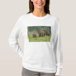 Camiseta Família de Elefantes Indianos