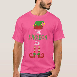 Camiseta Família de Elfo Cirurgião Roupa de Natal Combinand