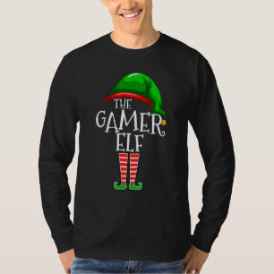 Camiseta Família de Elfo Gamer Grupo de Correspondência Nat