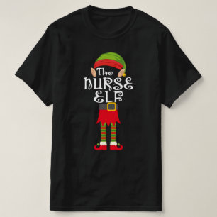 Camiseta família de enfermeiros elf que corresponde ao nat
