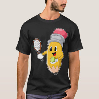 Camiseta família de esportes com raquete Pencilennisennis