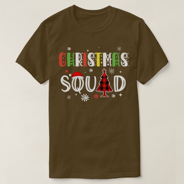 Camiseta Família de Esquadrão de Natal Correspondente a Pij (Frente do Design)