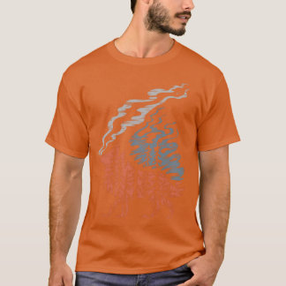 Camiseta Família de estampa de lobo vintage