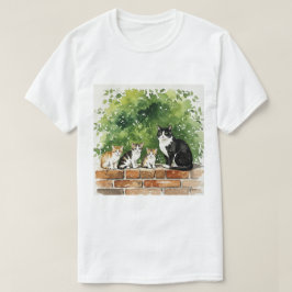 Camiseta Família de gatos