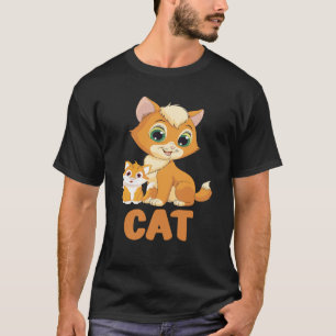 Camiseta Família de Gatos Fofos Delícia Animais Alegres