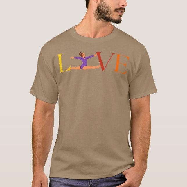 Camiseta Família de ginástica do amor (Frente)