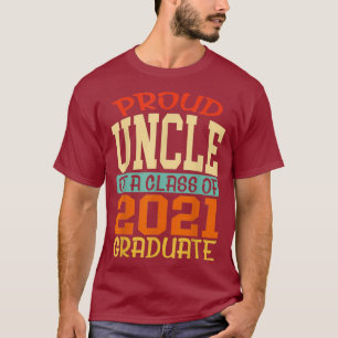 Camiseta Família De Graduação De Meninas Orgulhosa Tio D