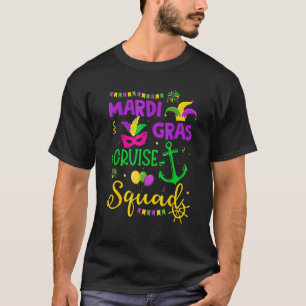 Camiseta Família de Grupo de Combinação de Esquadrão Mardi 