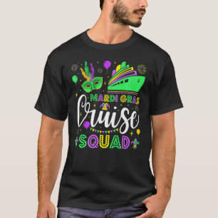 Camiseta Família de Grupo de Combinação Mardi Gras Cruise S