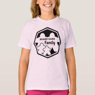 Camiseta Família de jogos do conselho 2P2K Negra Moldura Me