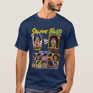 Camiseta família de lutadores Sylvester Stallone