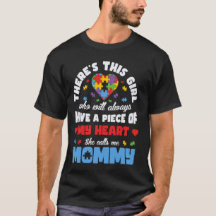 Camiseta Família de Mãe e Filha Crianças Autistas Conscient