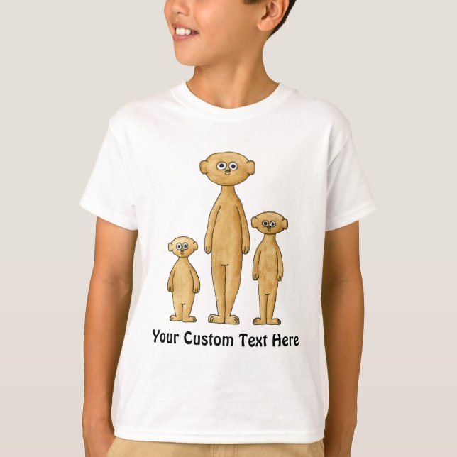Camiseta Família de Meerkat (Frente)