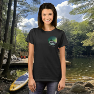 Camiseta Família de mergulhões no lago Butterfield
