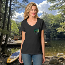 Camiseta Família de mergulhões no lago Butterfield