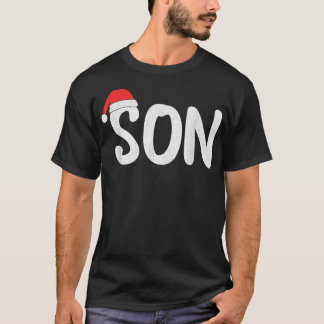 Camiseta Família de Natal Santa Hat Matando Filho Xmas Paja