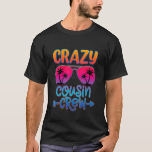 Camiseta Família de óculos solares de primo louco