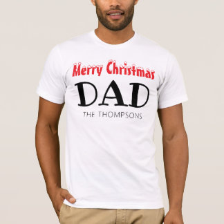 Camiseta Família de Pais Feliz de Natal