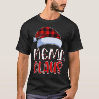 Camiseta Família de Papais noeis Mema Claus Correspondendo