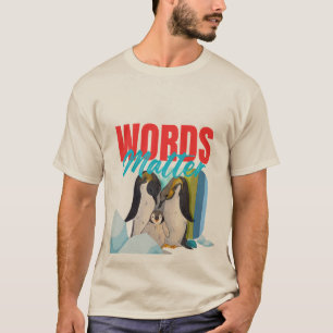 Camiseta Família de Pinguim Colorida Amor