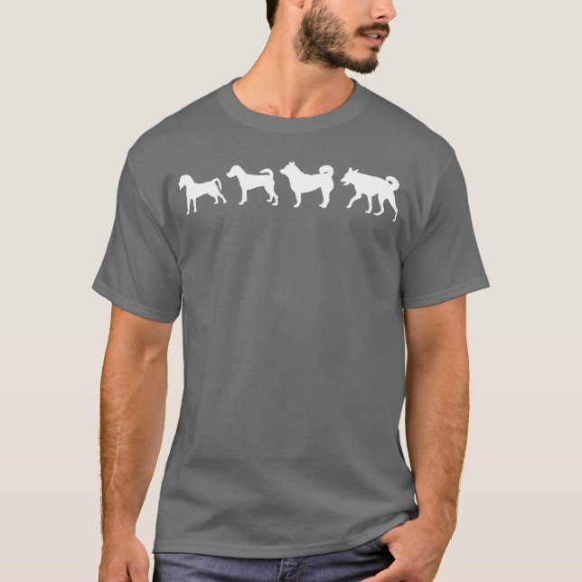 Camiseta Família de presentes Evolução de Cães (Frente)