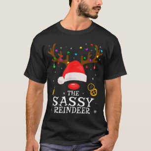 Camiseta Família de Rena Sy Correspondência de Natal Sy Mul