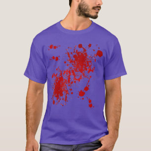 Camiseta Família de respingos de sangue falso