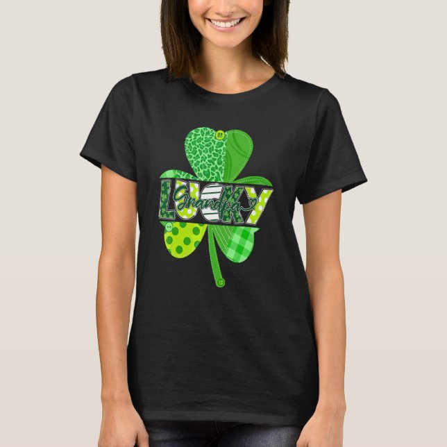 Camiseta Família de Shamrock Irlandês do Dia de São Patríci (Frente)