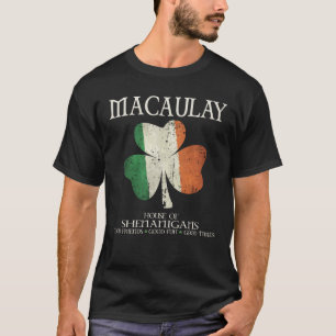 Camiseta Família de sobrenomes MacAulay Irlanda