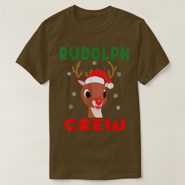 Camiseta Família De Tripulantes De Natal Que Correspondem A (Frente do Design)