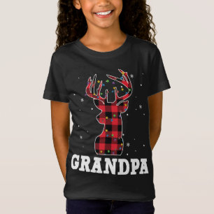 Camiseta Família de Xadrezes de Reindeer de Natal Correspon
