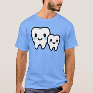Camiseta Família Dente Fofo – Design de Pai e Filho Sorride