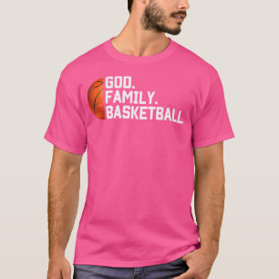 Camiseta Família Deus Basquete Christian Faith Novelty Bask
