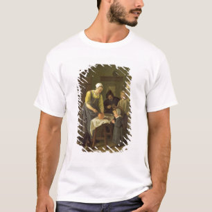 Camiseta Família do camponês no tempo da refeição, c.16
