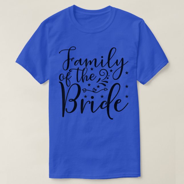 Camiseta Família do casamento noivo ou da Bachelorette Matc (Frente do Design)