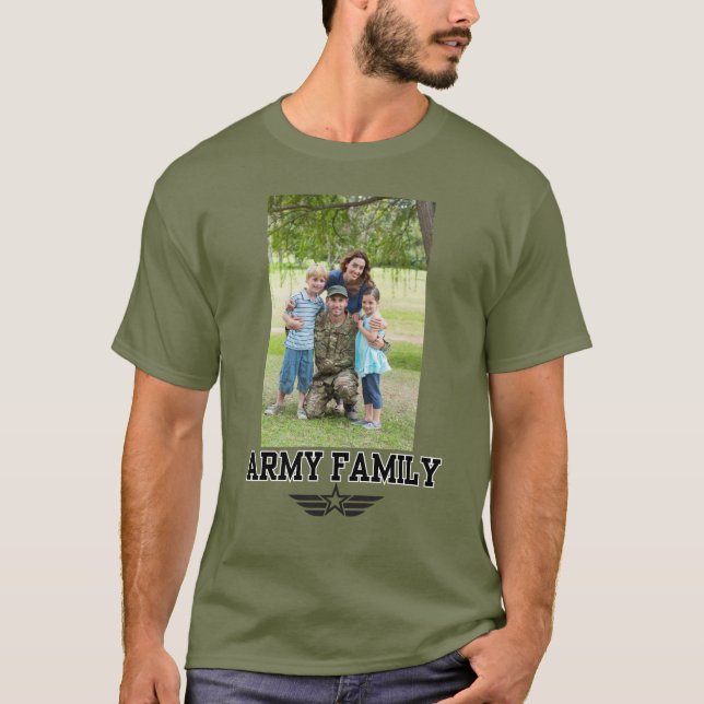 Camiseta Família do Exército com Foto (Frente)