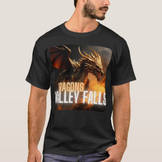 Camiseta família do mascote Valley Falls Dragons