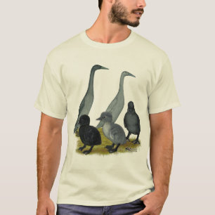 Camiseta Família do pato do corredor azul