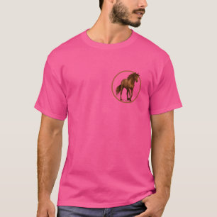 Camiseta Família Egípcia de Castanheiro Vermelho Belo