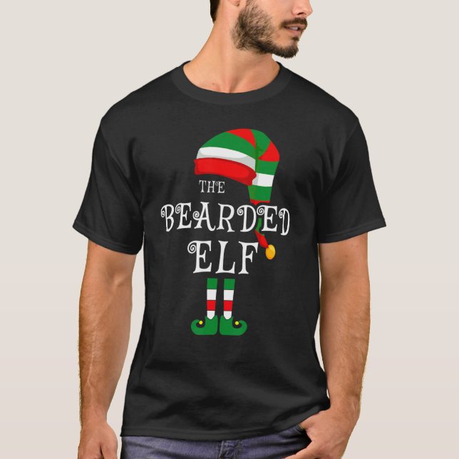Camiseta Família Elf Coelhando de Natal Pajamas Grou (Frente)