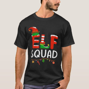 Camiseta Família Elf de Natal Igualando Pijamas Xmas