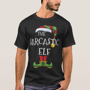 Camiseta Família Elf Sarcástica Correspondendo à doação eng