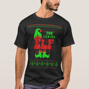 Camiseta Família Elfo Judaica a combinar com o doce Natal
