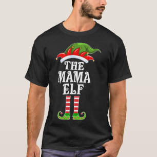 Camiseta Família Engraçada, A Mãe Elf Christmas Costu
