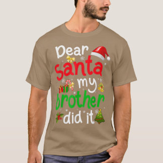 Camiseta Família Engraçada Caros Papais noeis Que Meu Irmão