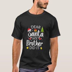 Camiseta Família Engraçada Caros Papais noeis Que Meu Irmão