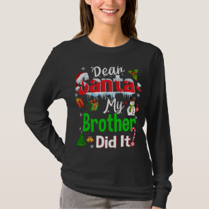 Camiseta Família Engraçada Caros Papais noeis Que Meu Irmão