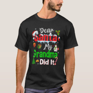 Camiseta Família Engraçada Caros Papais noeis Que Minha Avó