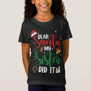 Camiseta Família Engraçada Caros Papais noeis Que Minha Irm